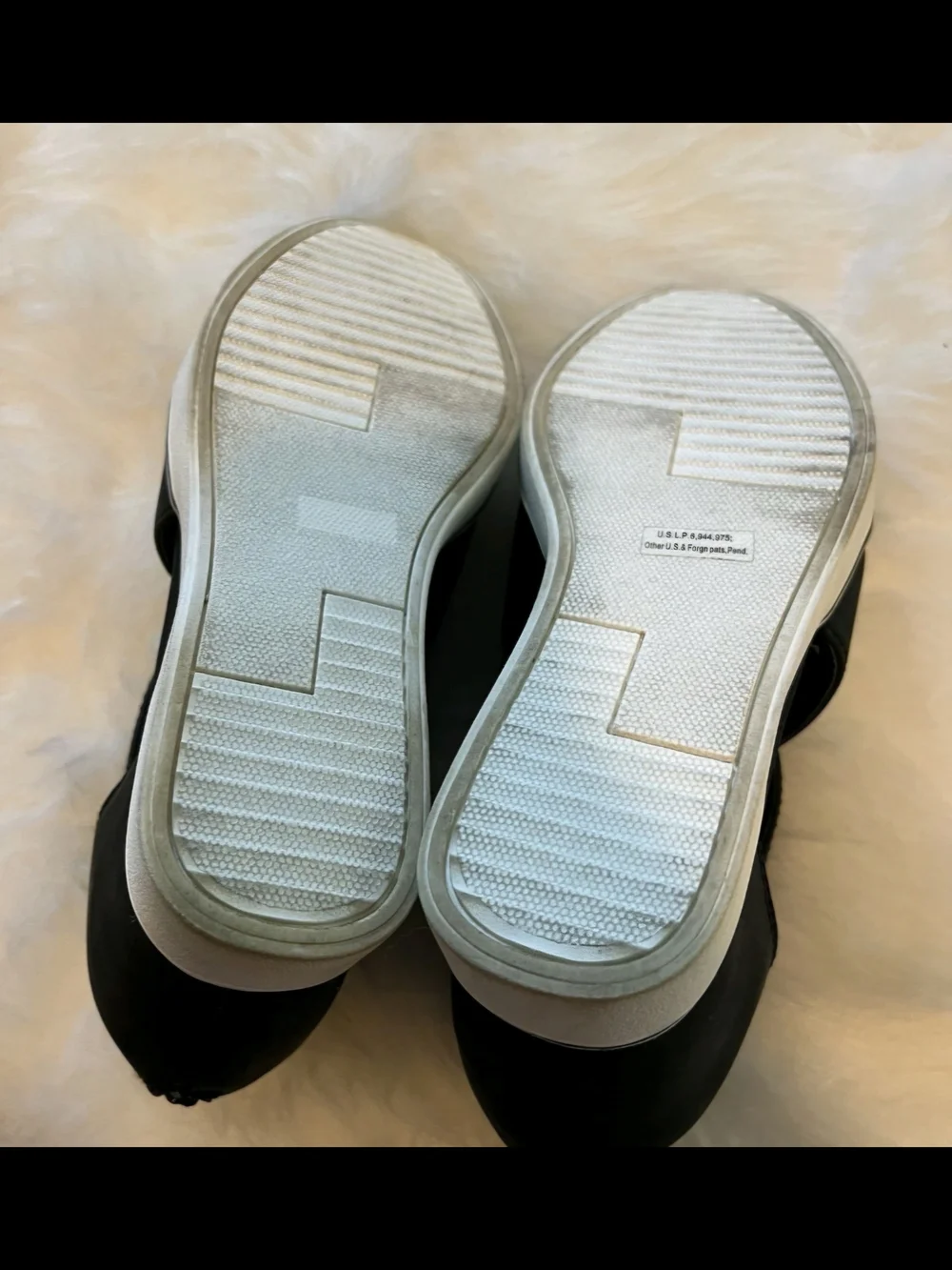 Maurices Black Crisscross Slip-On Wedge Sneakers with White Sole